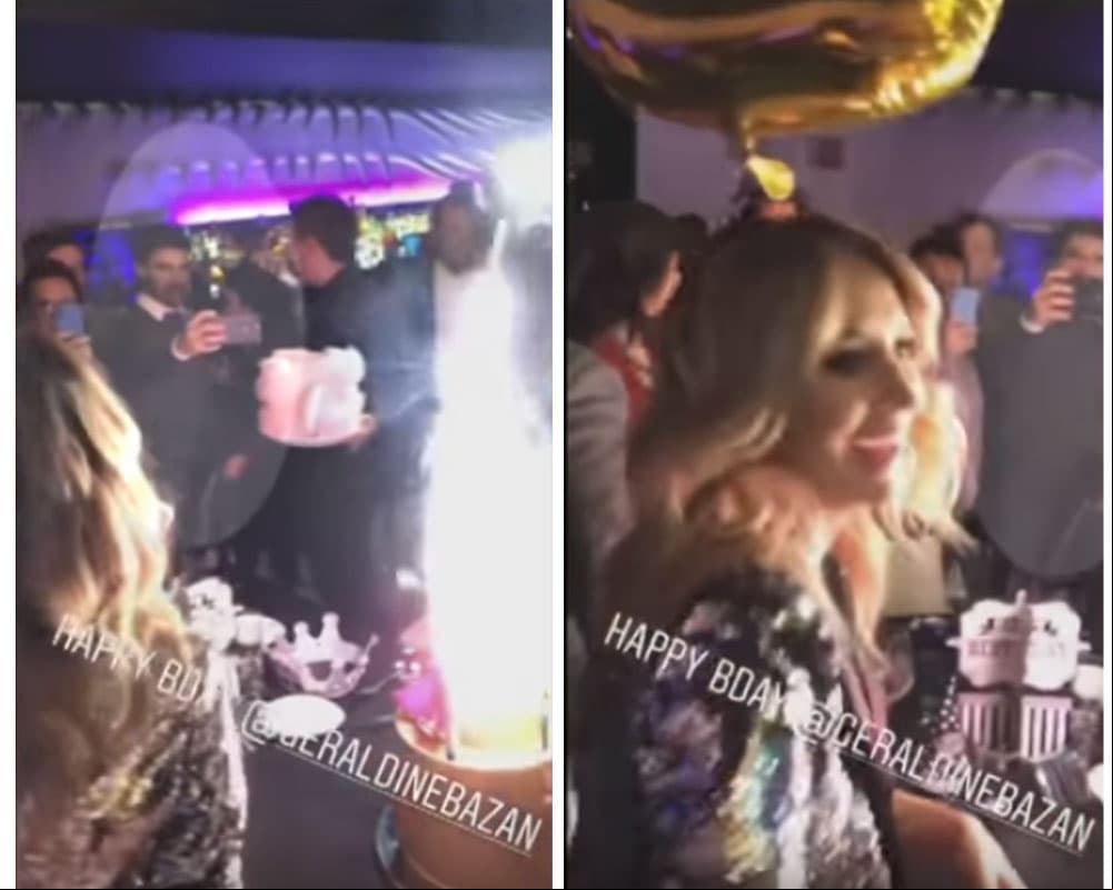 Santiago Ramundo estuvo presente en el cumpleaños de Geraldine Bazán
