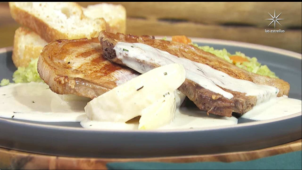 Receta ganadora: ‘CHULETAS DE CERDO EN SALSA DE MANZANA’