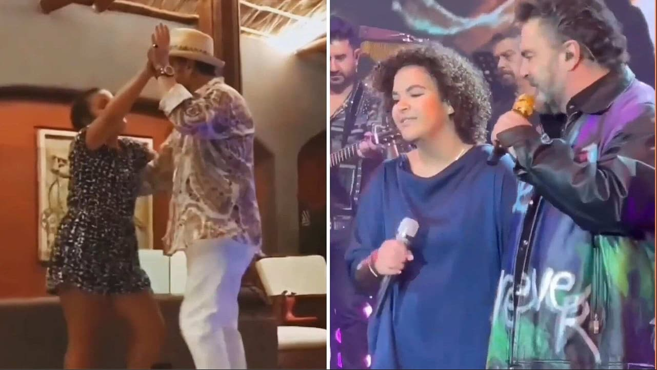 Lucerito Mijares saca los pasos prohibidos al lado de su papá