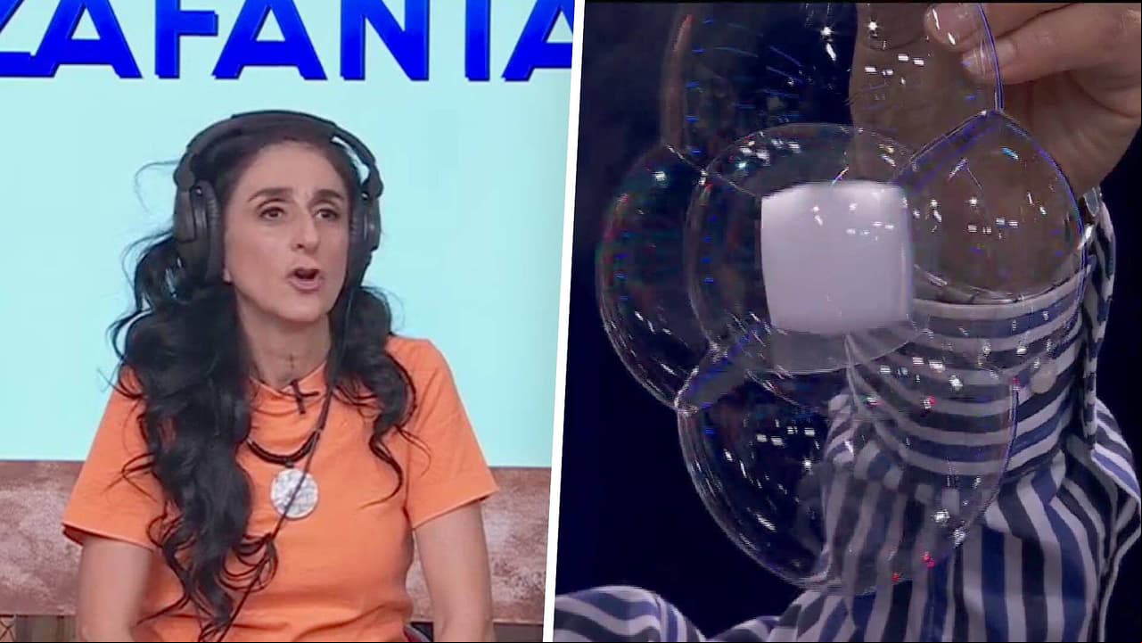 Bárbara Torres es toda una experta en 'Dígalo con mímica' e hicimos magia con burbujas
