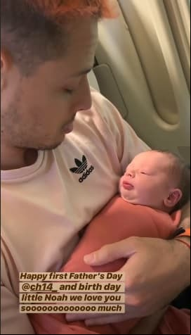 En sus historias de Instagram, Kohan aprovechó para felicitar al nuevo papá en su día.
