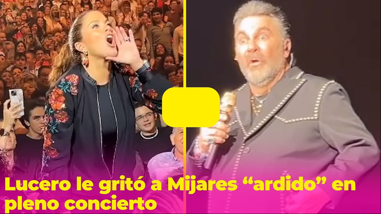 Lucero le grita a Mijares "ardido" en pleno concierto y se le 'arma' a la cantante