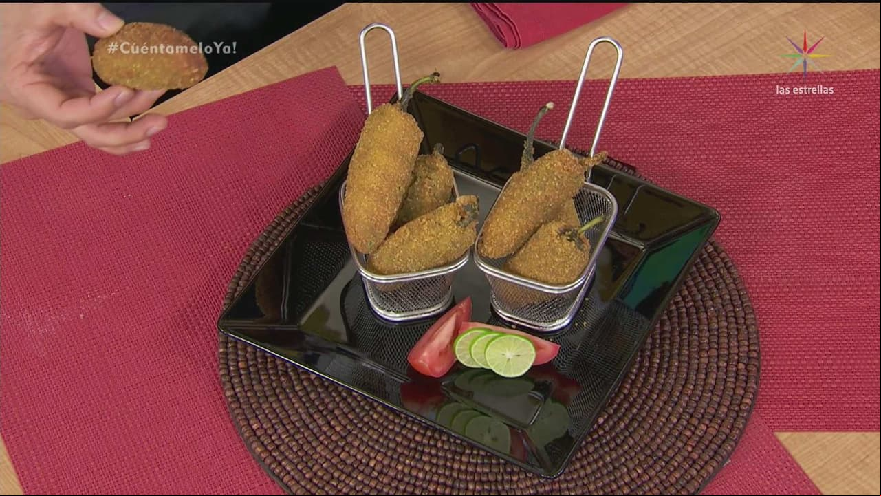 RECETA: Chile cuaresmeño relleno de queso