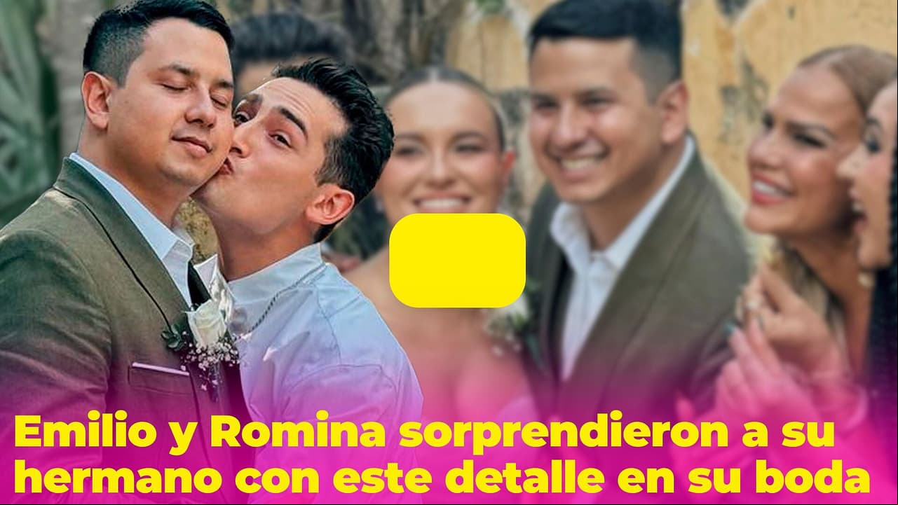 Emilio Osorio y Romina Marcos le dieron un regalo muy original a su hermano el día de su boda