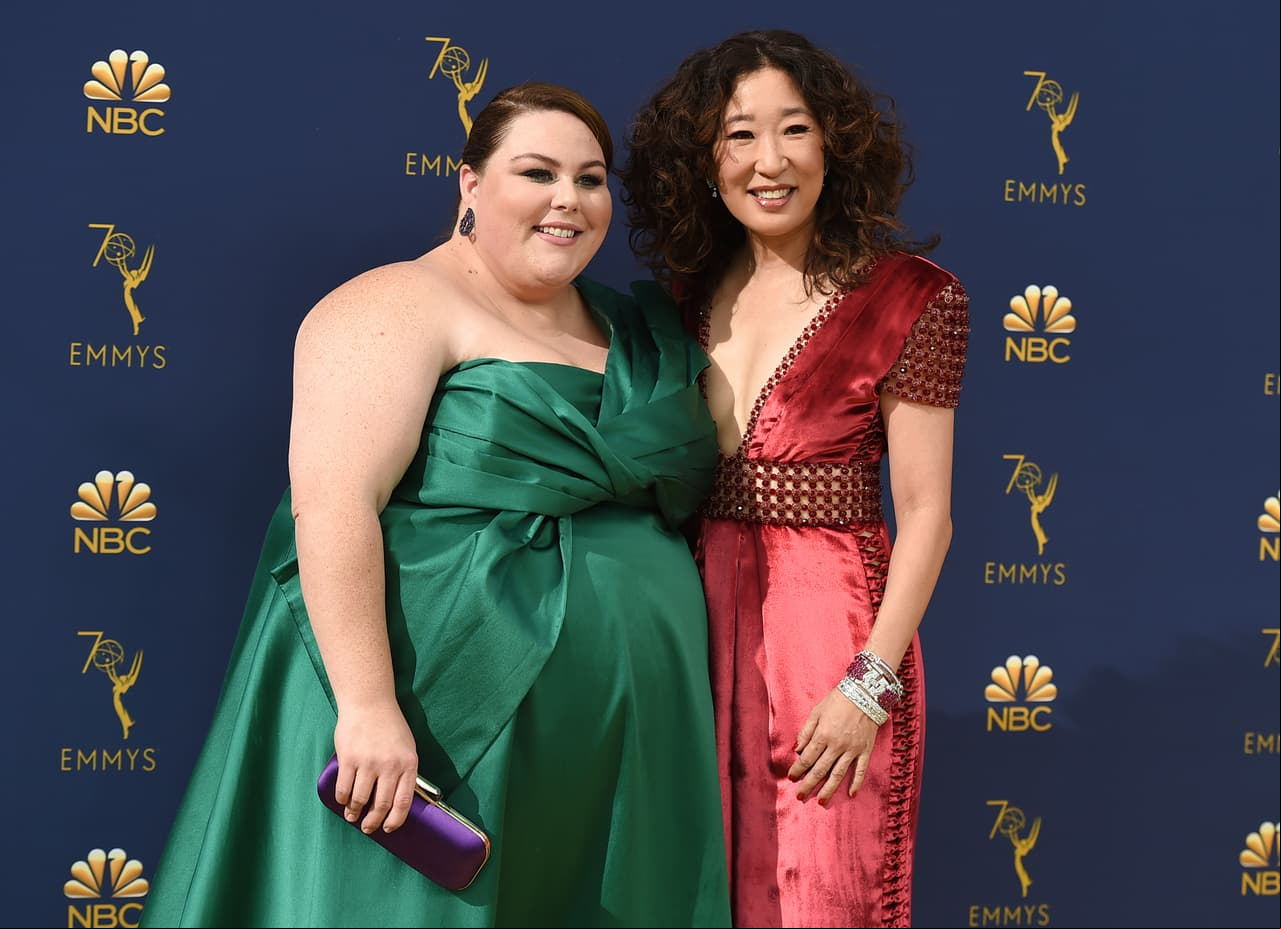 Chrissy Metz y Sandra Oh decidieron posar juntas en la alfombra roja