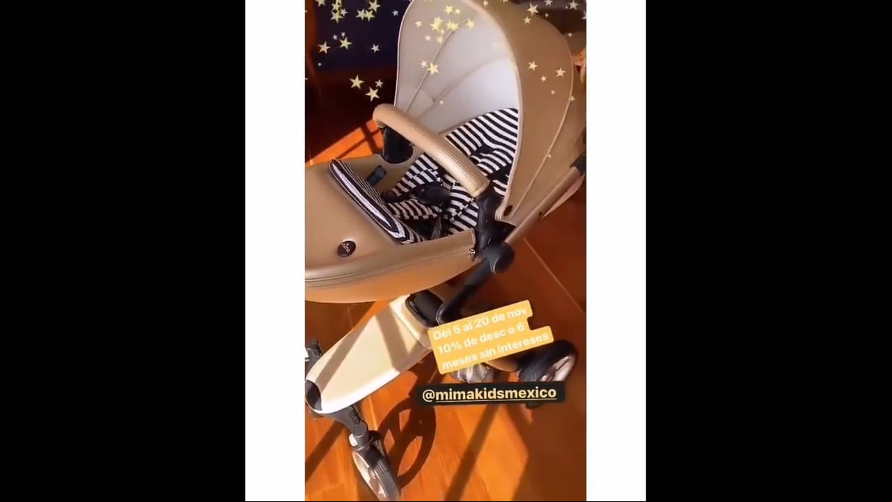 Fernanda Castillo también presumió que uno de los rios que primero compró fue la carriola, con la cual quedó maravillada, pues afirmó es muy elegante.