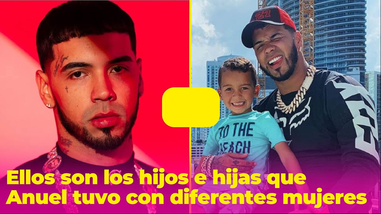Ellos son los hijos e hijas que Anuel tuvo con otras mujeres: rechazaba a una de las pequeñas