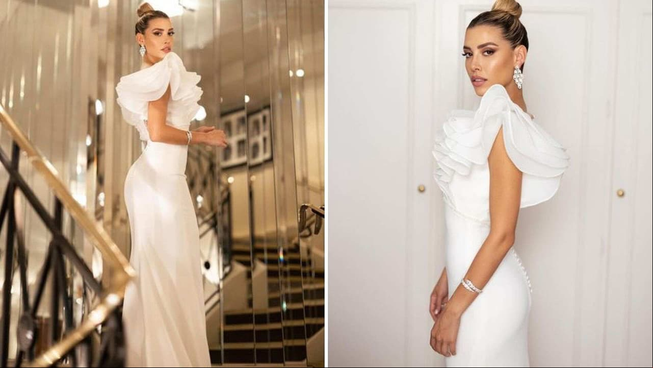 Michelle Salas y el vestido de novia con el que impactó a Internet