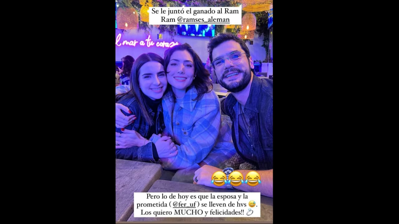 'Esposa' de Ramsés Alemán le dedicó un mensaje a Fernanda Urdapilleta