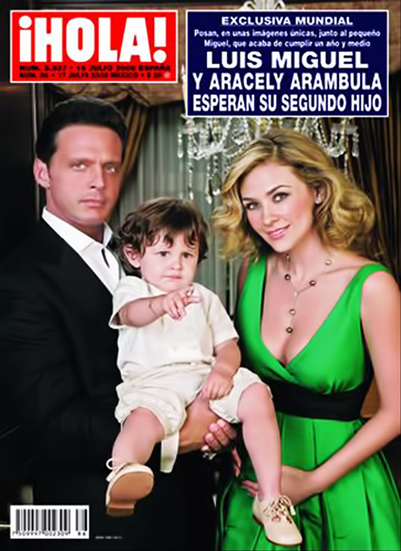 Los famosos son padres de Daniel y Miguel