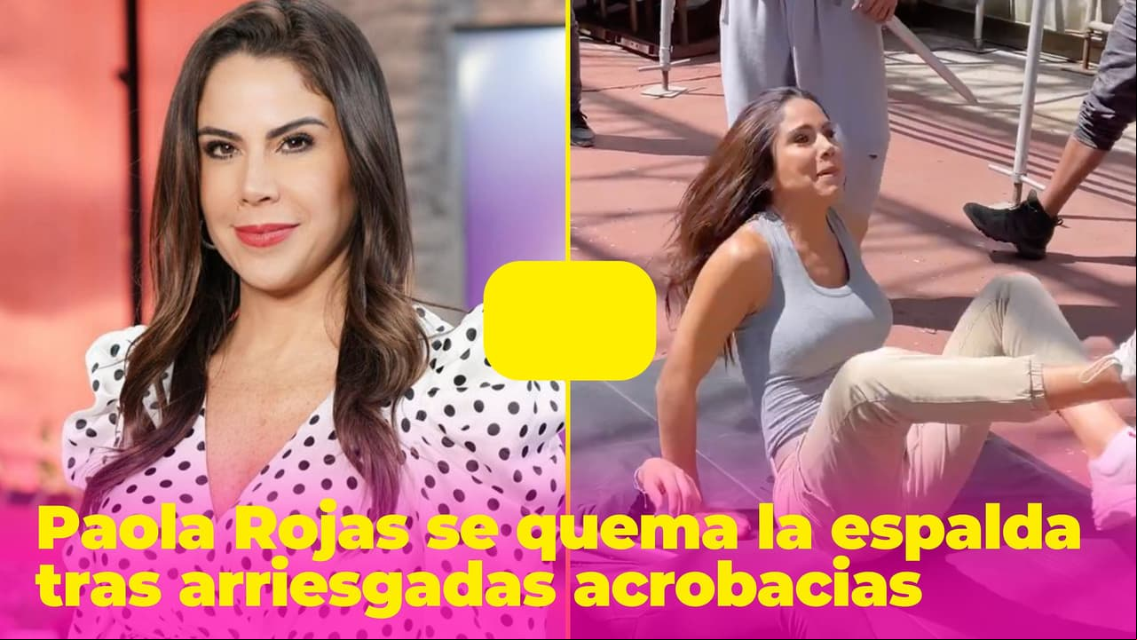 Paola Rojas se convierte en doble de acción, pero termina con la espalda quemada