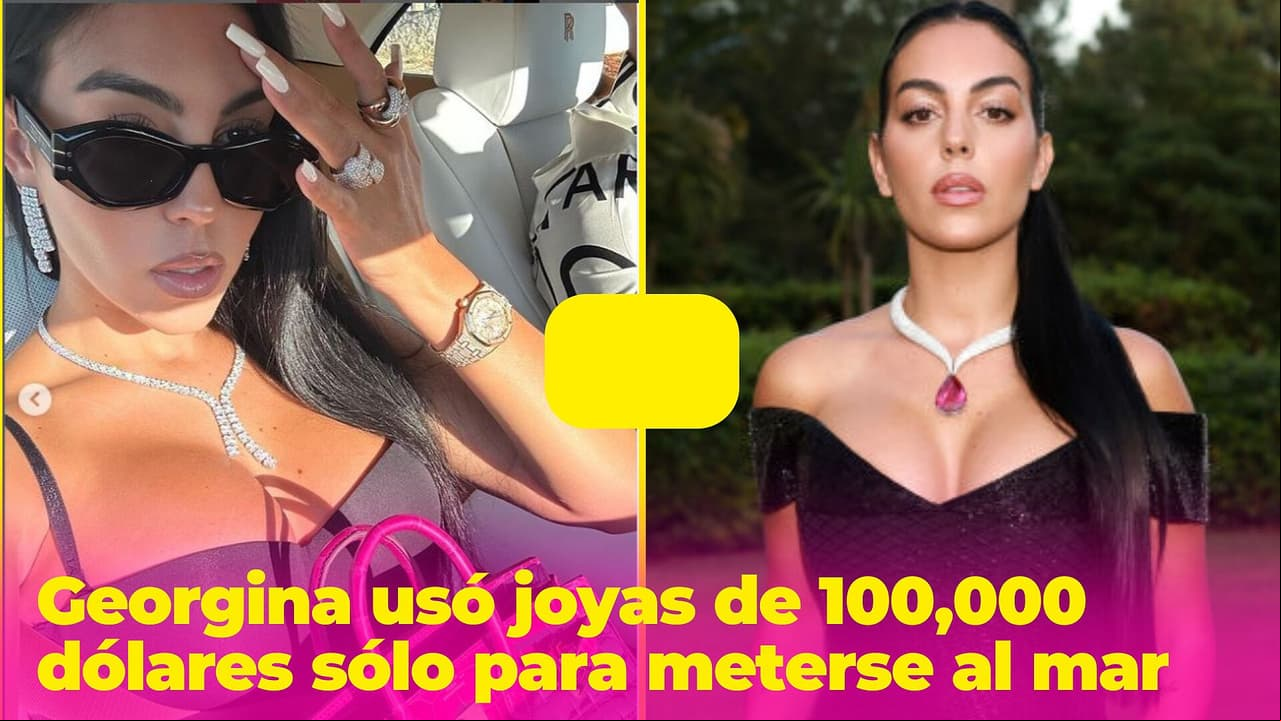 Georgina Rodríguez usó joyas de 100,000 dólares sólo para meterse al mar: la tacharon de exagerada