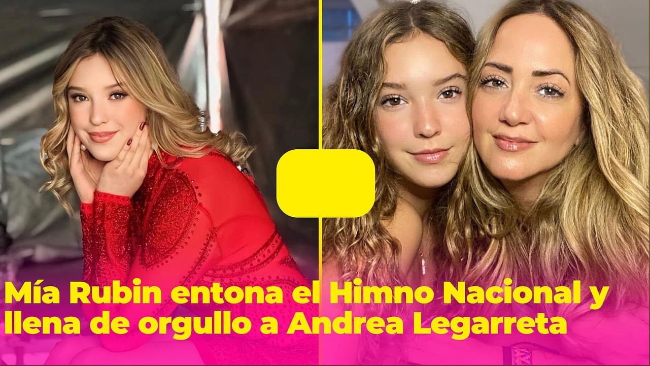 Mía Rubín canta el Himno Nacional de México en partido de la NBA y Andrea Legarreta se llena de orgullo