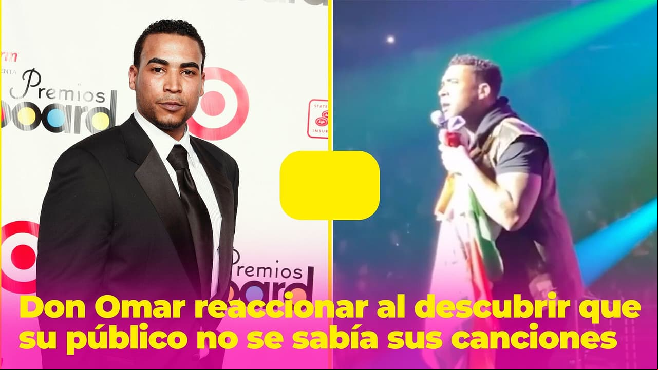 La inesperada reacción de Don Omar al descubrir que su público no se sabía sus canciones