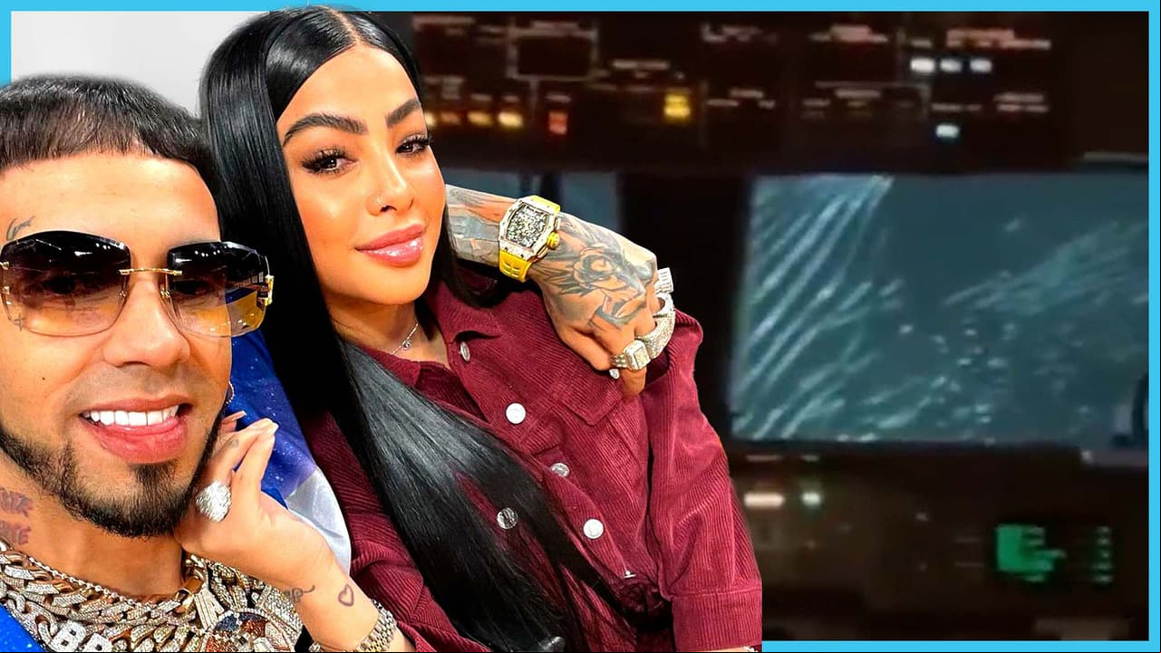 Anuel y Yailin viajan a Monterrey y se llevan tremendo susto en el vuelo
