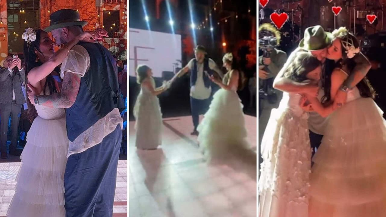 Faisy conmueve al bailar con su hijastra en su espectacular boda