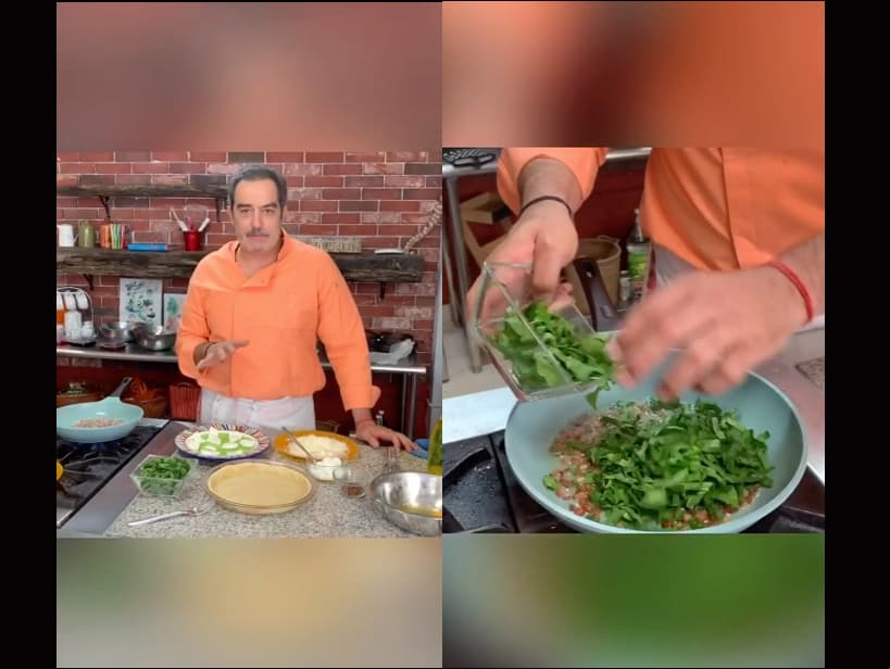 Omar Fierro, quien en el pasado ya había mostrado en sus redes sociales su pasión por la cocina, ha acudido en varias ocasiones al programa Hoy a mostrar algunas de sus recetas, además de que ha compartido otras en varios clips de su cuenta de Instagram.