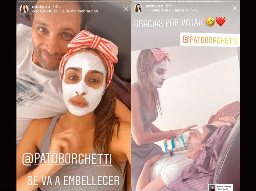 Odalys Ramírez pasa su cuarentena con Patricio borghetti y sus hijos