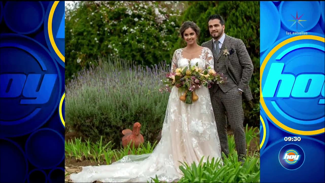 Primeras imágenes de la boda de Claudia Martín y Andrés Tovar