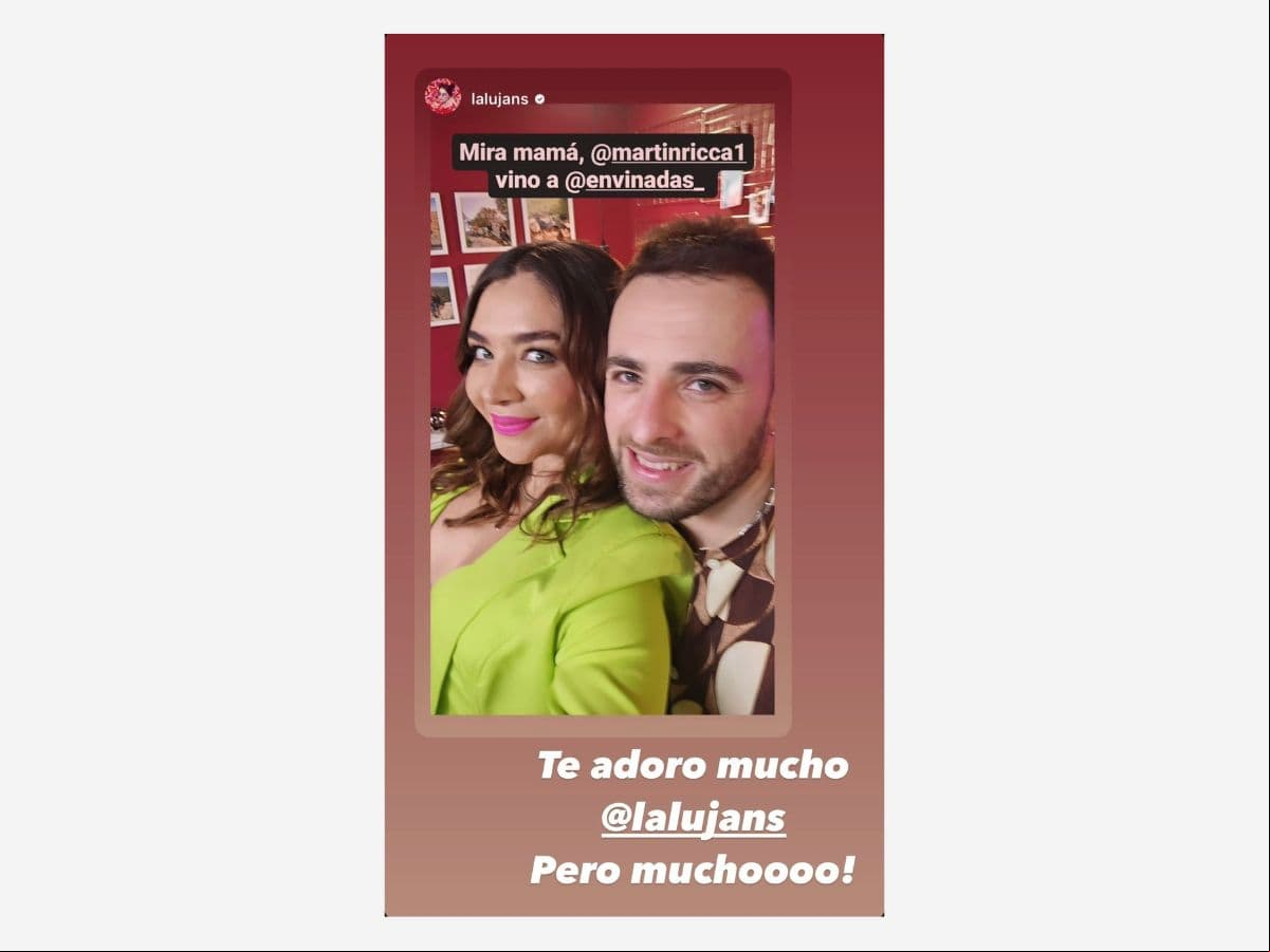 Daniela Luján y Martín Ricca siguen siendo grandes amigos.