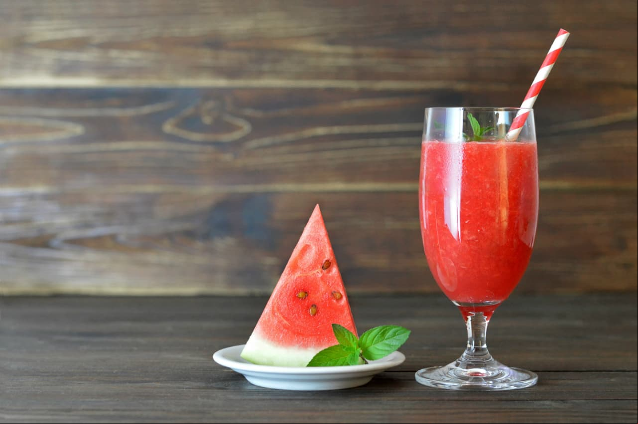 Jugo de sandía con jengibre para bajar de peso