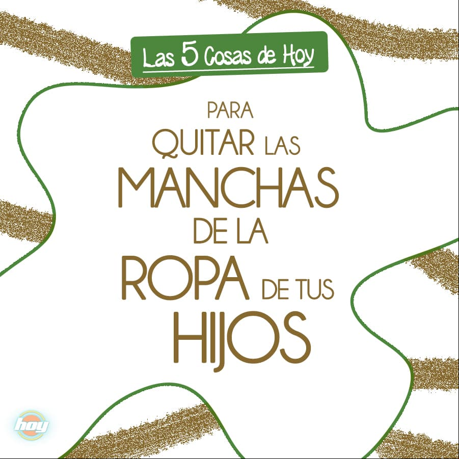 Checa cómo eliminar las manchas de la ropa de tus hijos