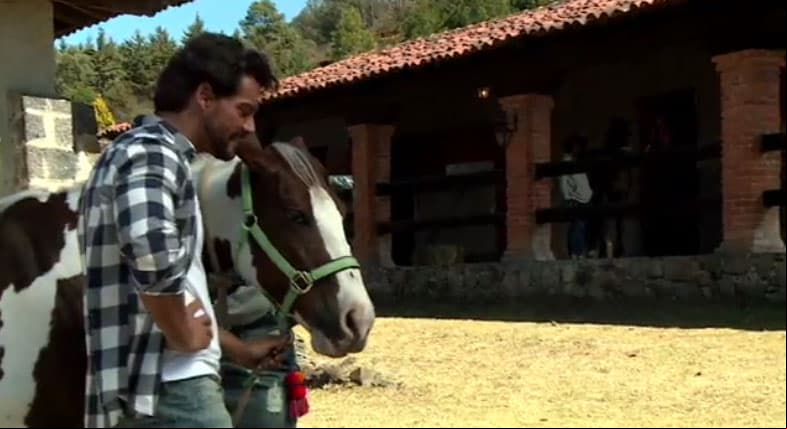 Cristián de la Fuente demuestra lo bien que monta a caballo