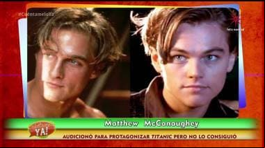 ¡Matthew McConaughey audicionó para ser el protagonista de Titanic!