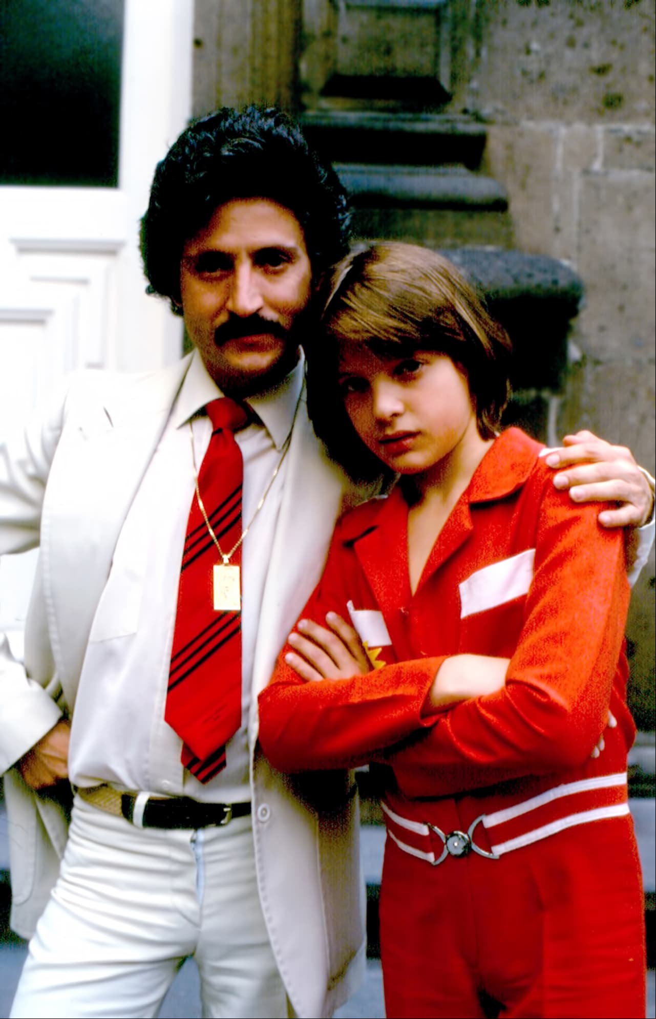 Luisito Rey junto a su hijo Luis Miguel