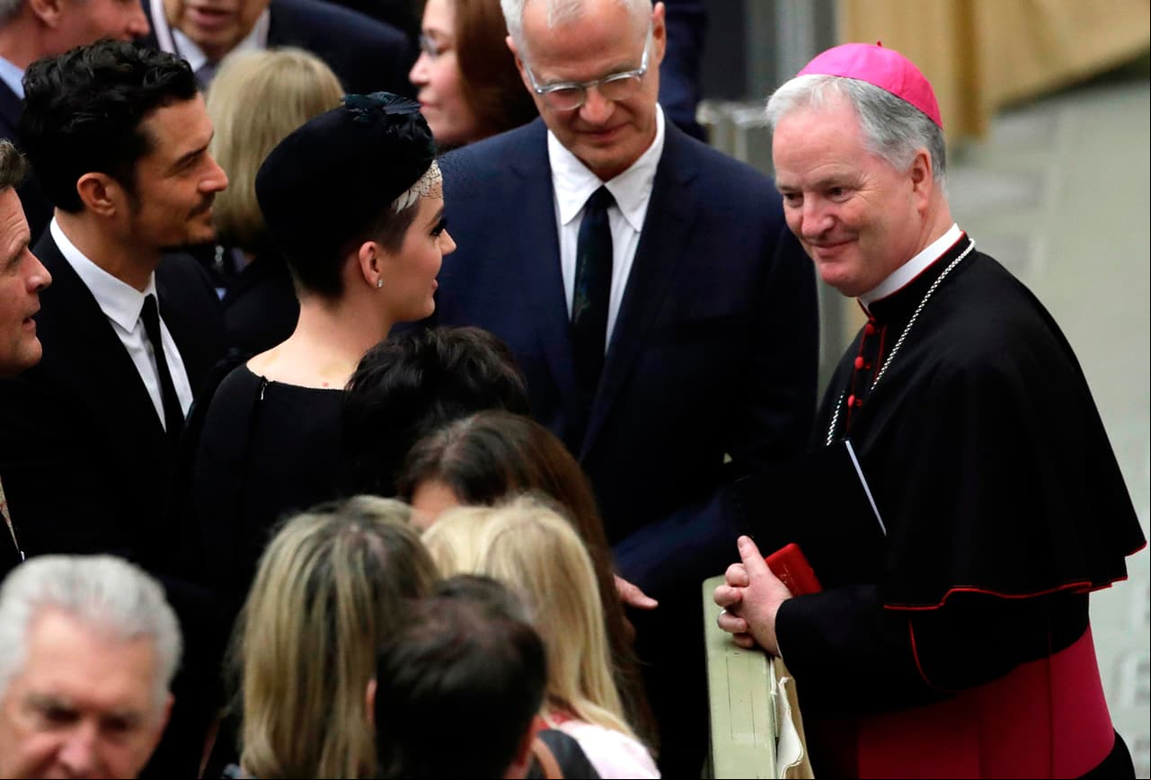 Katy Perry y Orlando Bloom en el Vaticano