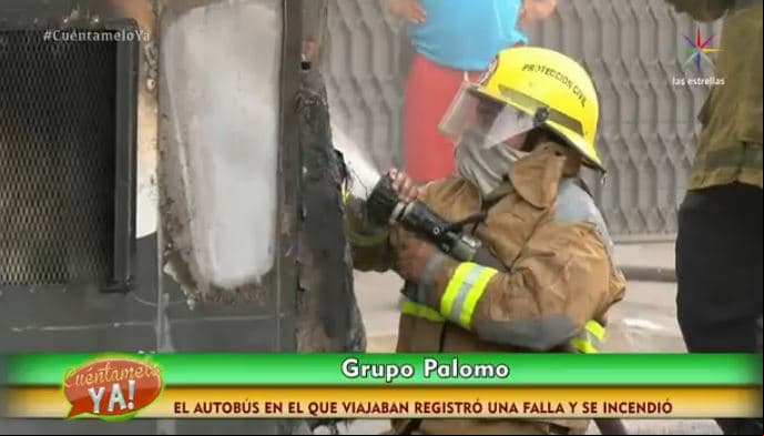 ¡Checa detalles del incendio del camión del grupo "Palomo"!