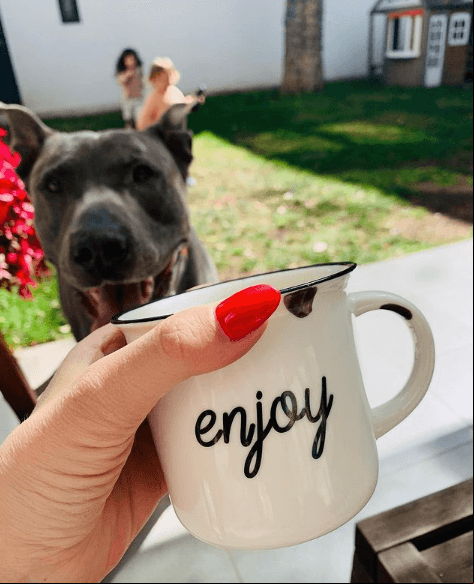 Mientras que en otro posteo, la actriz sostiene una taza, pero aparecen a lo lejos unos niños que podrían ser los hijos de la pareja, Lúa y Luka, sin que se les alcance a distinguir su rostro. “Hola 2021. Te estábamos esperando”.