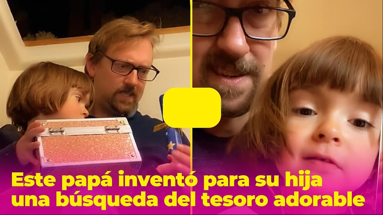 Este papá inventó para su hija una búsqueda del tesoro tan adorable que querrás ser un niño de nuevo