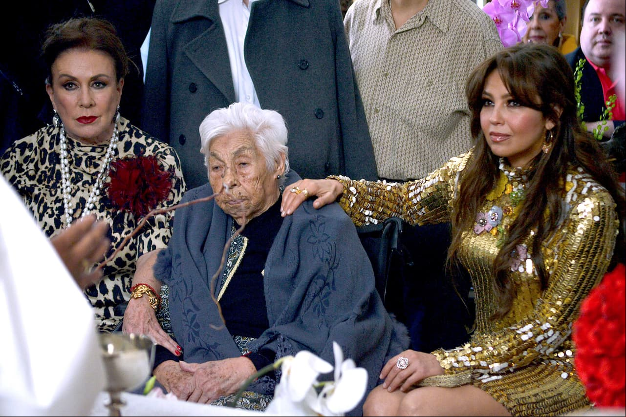 Laura Zapata, Eva Mange y Thalía