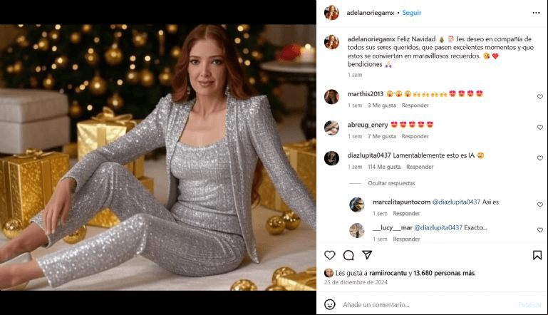 ¿Adela Noriega reapareció en redes sociales?