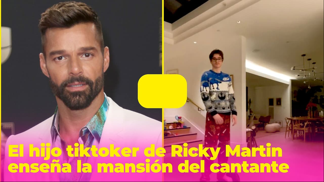 El hijo ‘tiktoker’ de Ricky Martin enseña la mansión del cantante en Puerto Rico: parece una galería de arte