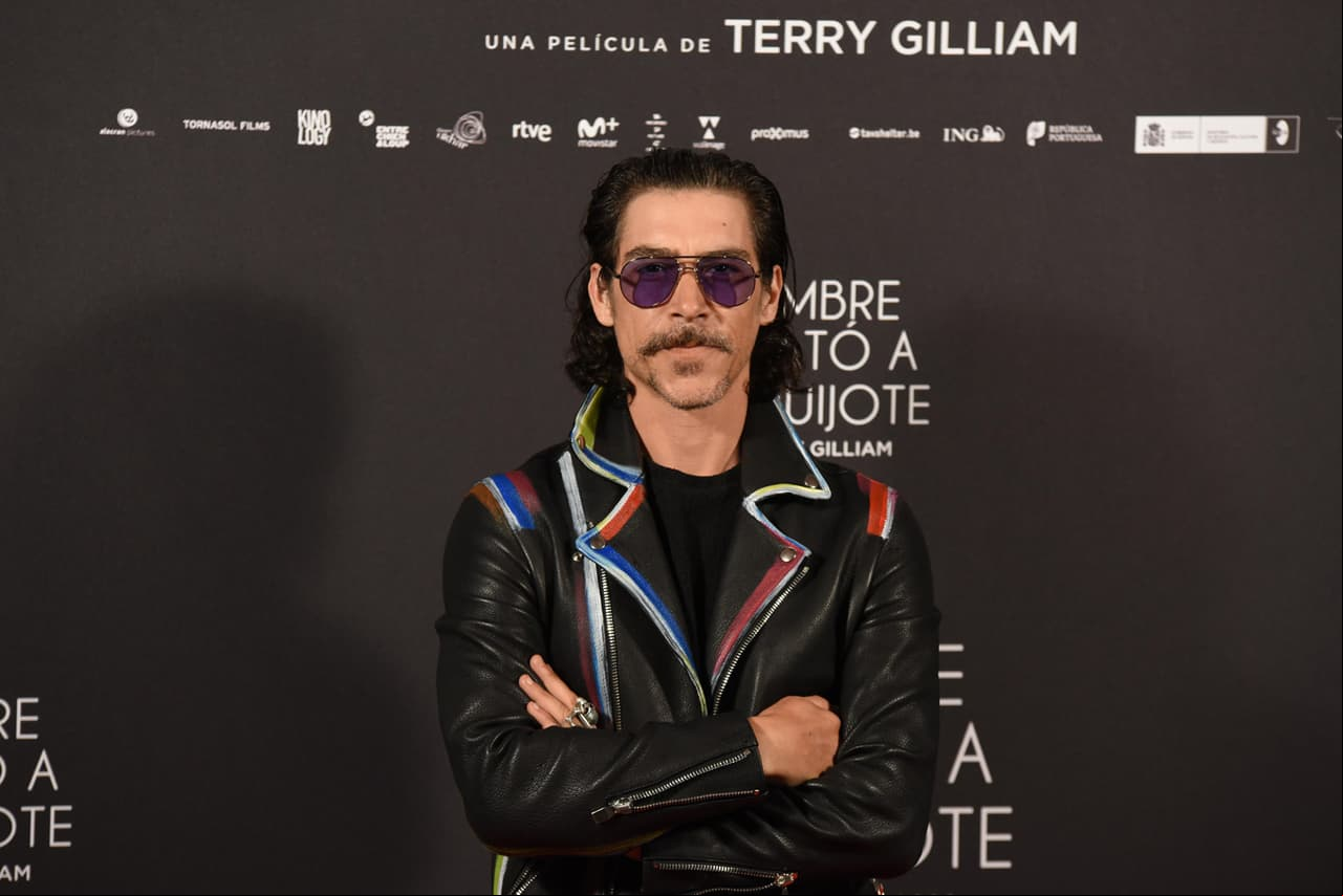 Óscar Jaenada en la premiere de la película 'El hombre que mató a Don Quijote'