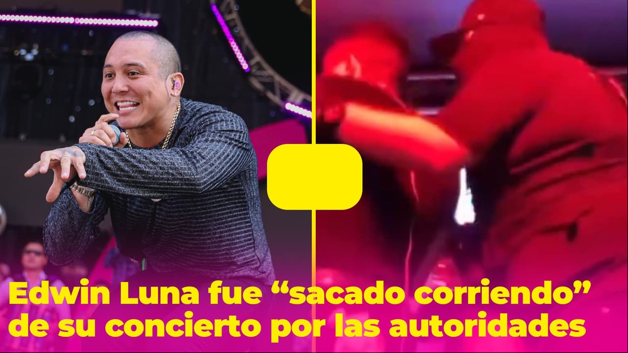 "Sacan corriendo" a Edwin Luna del escenario luego de que "personas armadas" entraran a su show