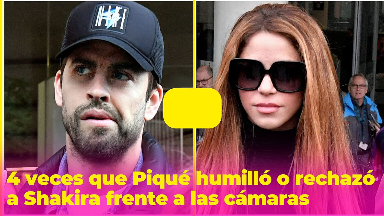 4 veces que Piqué humilló o rechazó a Shakira frente a las cámaras