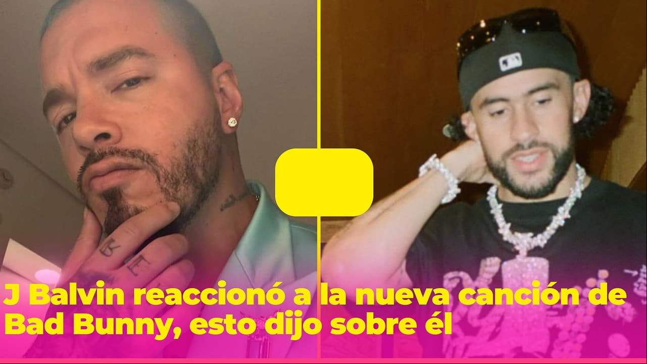 J Balvin reaccionó al 'dardo' que lanzó Bad Bunny sobre él en su nueva canción