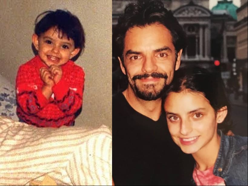 Aislinn Derbez es la primogénita de Eugenio, fruto de su relación con Gabriela Michel. Su carrera comienza a destacar tras participar en los largometrajes ‘Te presento a Laura’ (2010) y ‘El atentado' (2010), además de actuar en varios sketches junto a su padre para después brillar por sus papeles en ‘La casa de las flores’ (2018-2019), ‘A la mala’ (2015) y ‘Hazlo como hombre’ (2017).