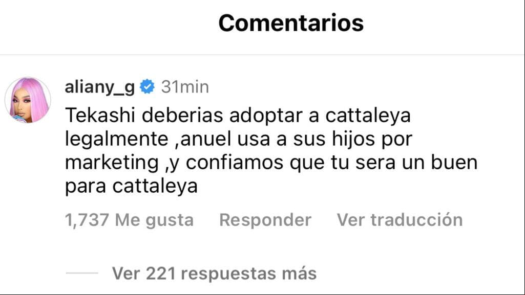 Así pidió públicamente Aliany García que Tekashi "adopte" a la hija que Yailin tiene con Anuel.