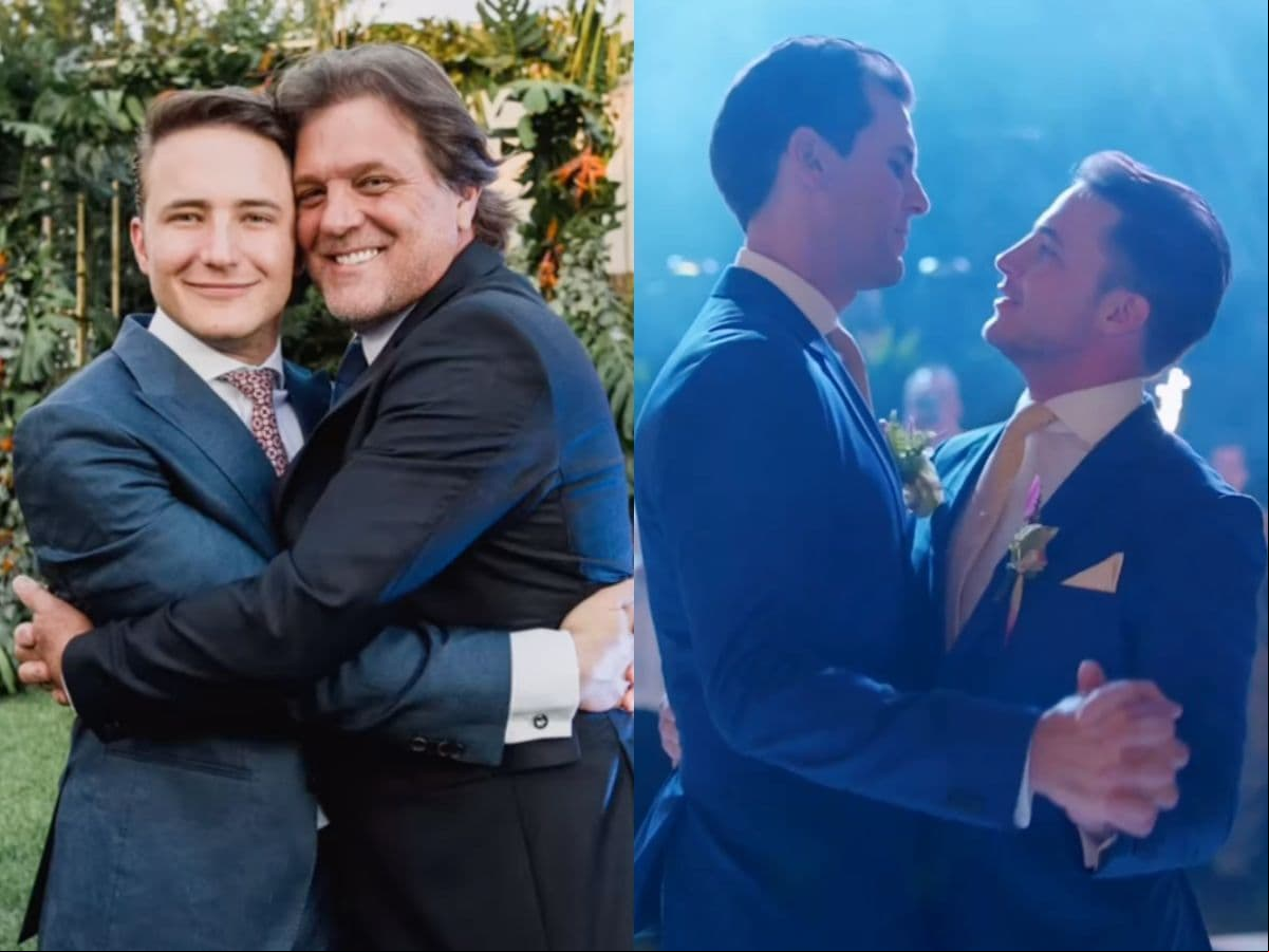 Hijo de René Strickler celebra su primer aniversario de casado con Manuel Alonso Cardoso.