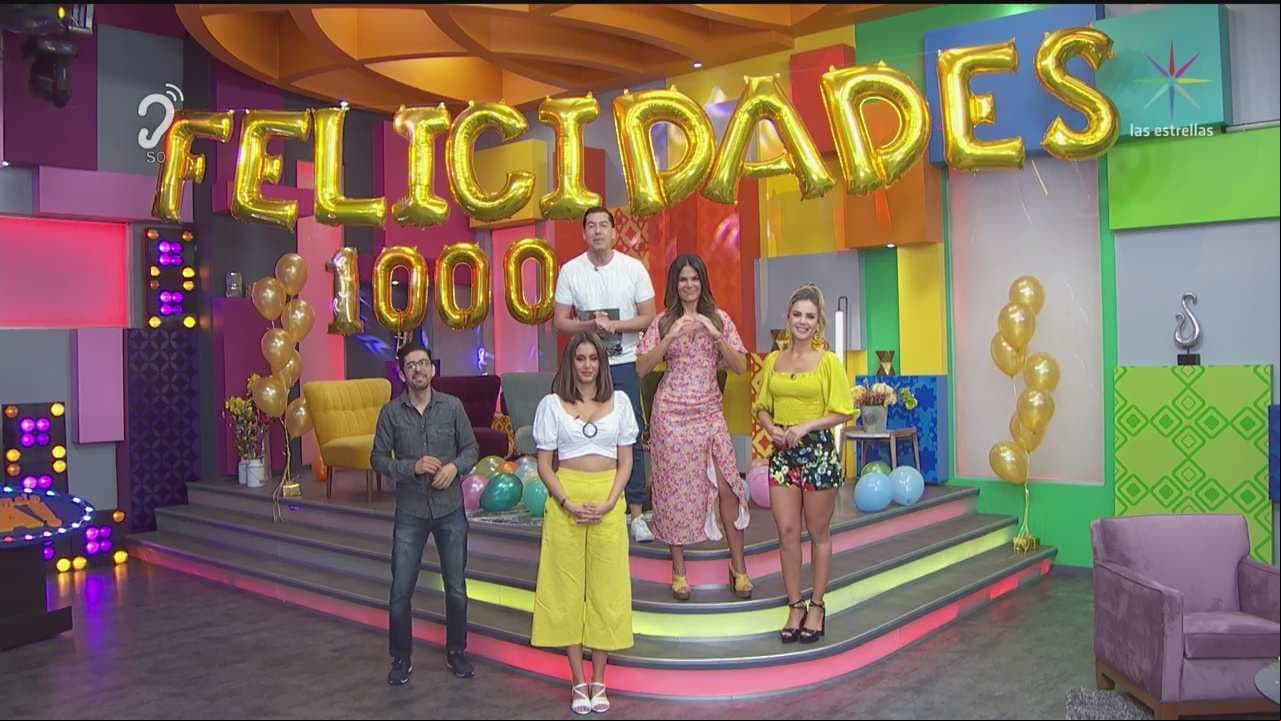‘Cuéntamelo ya!’ celebra mil programas al aire con todo y pastel