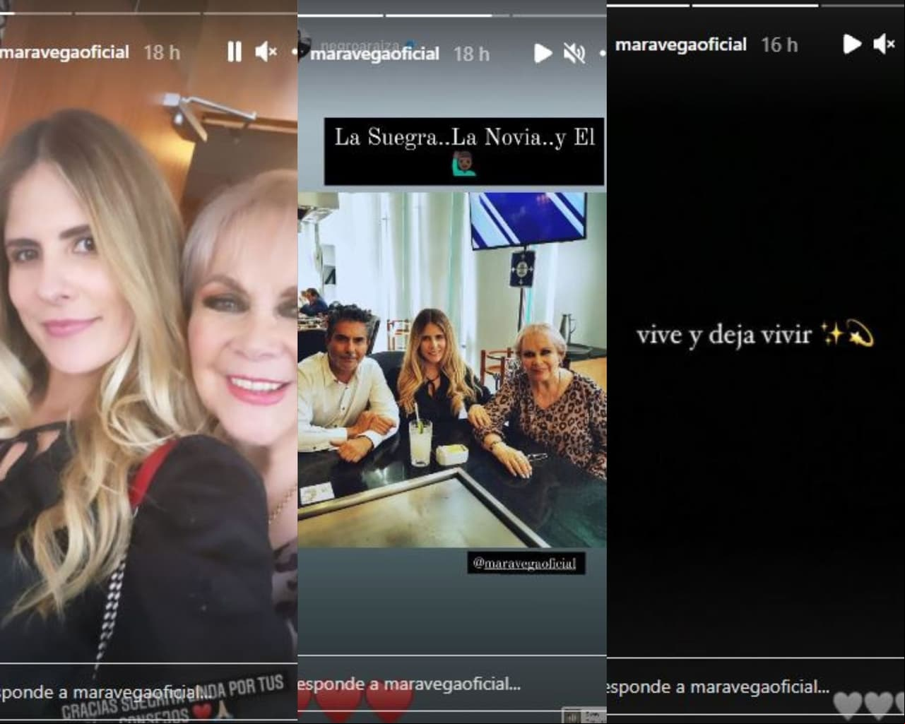 Margarita Vega, novia de Raúl Araiza, presume encuentro con su suegra Norma Herrera.