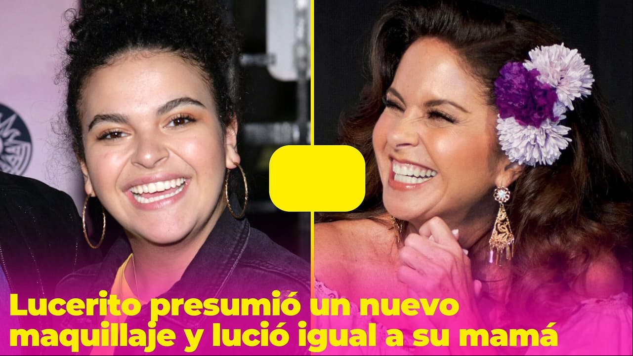 Lucerito Mijares apareció con un look que no le habíamos visto y lució igualita a su mamá