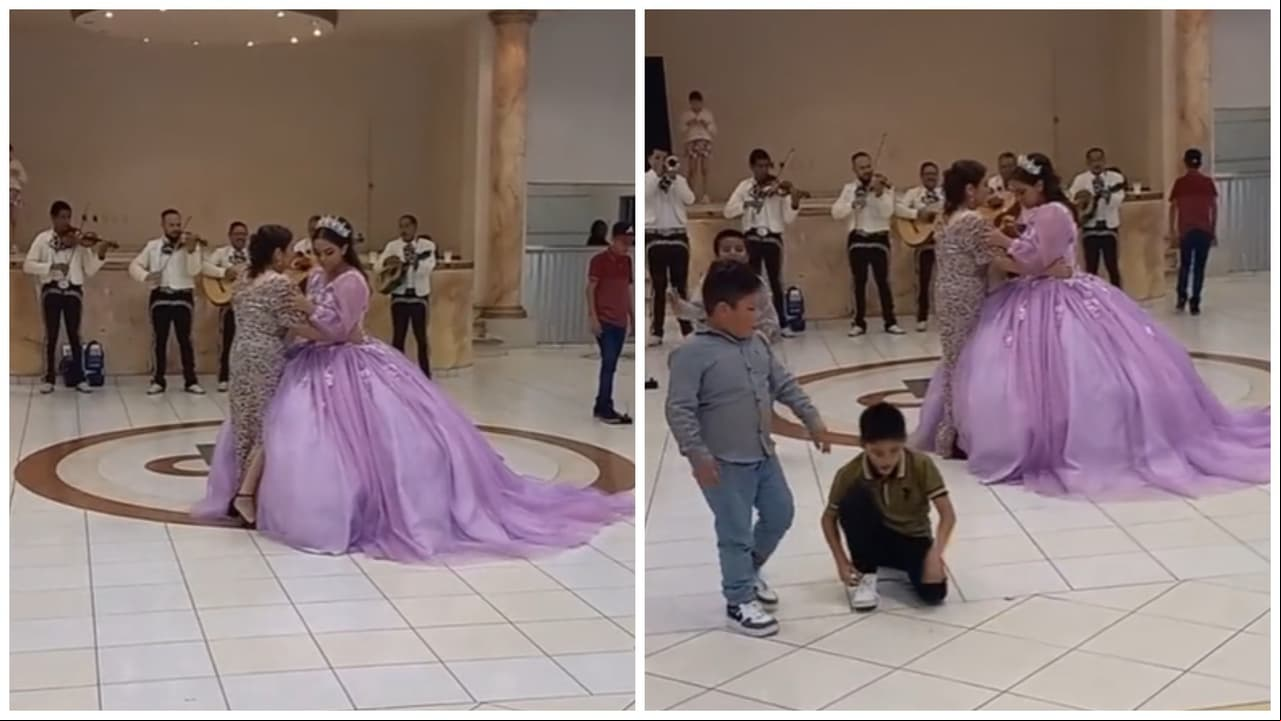 Niños invaden la pista durante vals de quinceañera y ella enfurece: video causó polémica