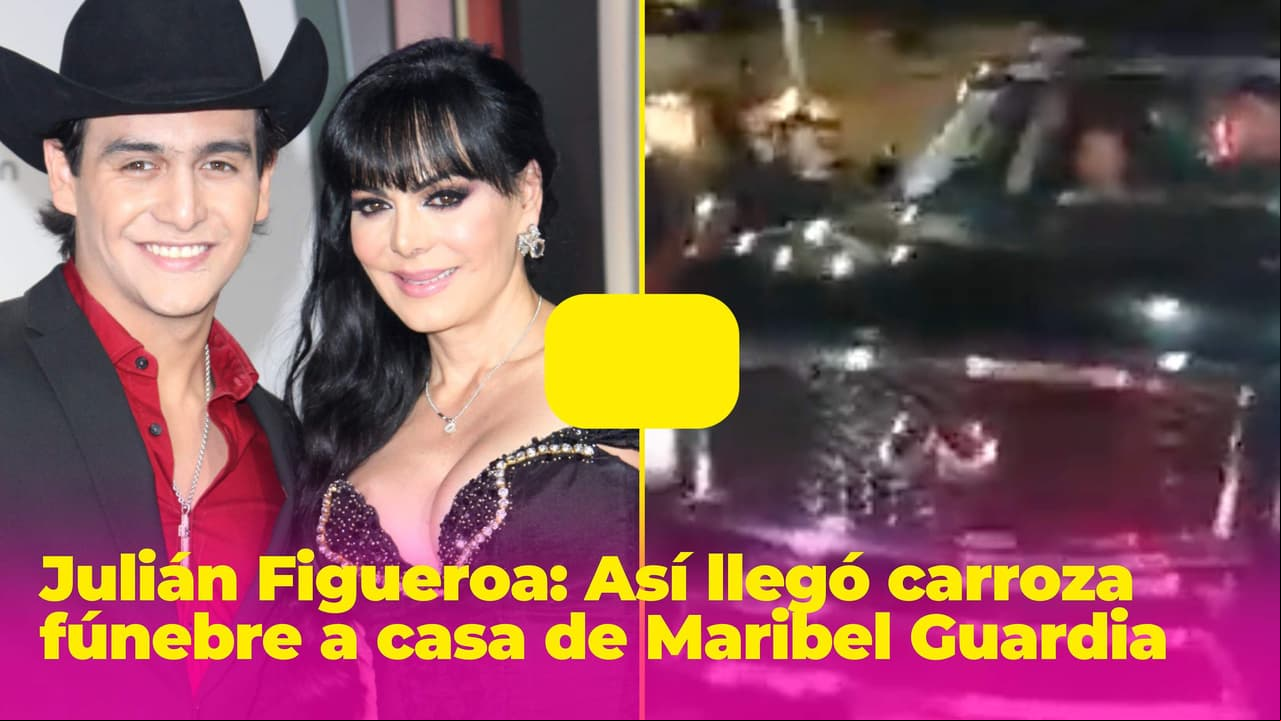 Muere Julián Figueroa: el momento en que la carroza fúnebre llegó a casa de Maribel Guardia