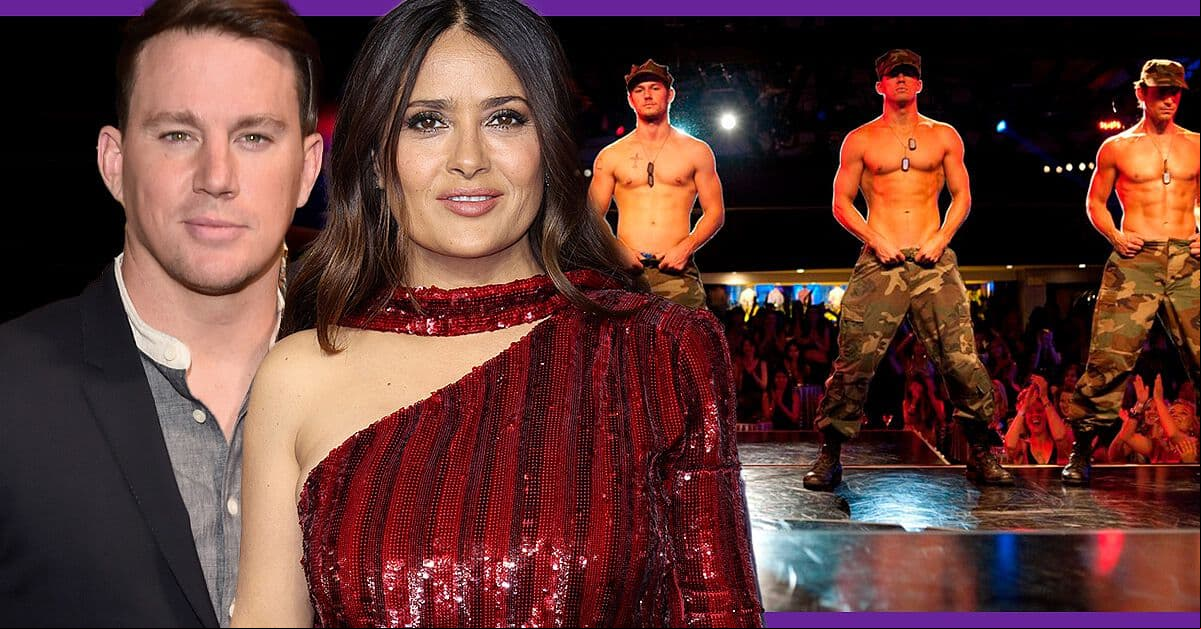 Salma Hayek y Channing Tatum se divierten en el show de Magic Mike en Miami