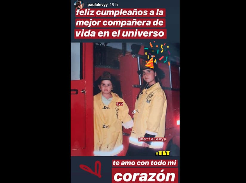 María Levy recibe tierno mensaje de cumpleaños de su hermana